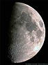 Der Mond am 20.5.2002 - Alter 8,6 Tage - gut gelungenes Mondmosaik aus 20 Rohbildern